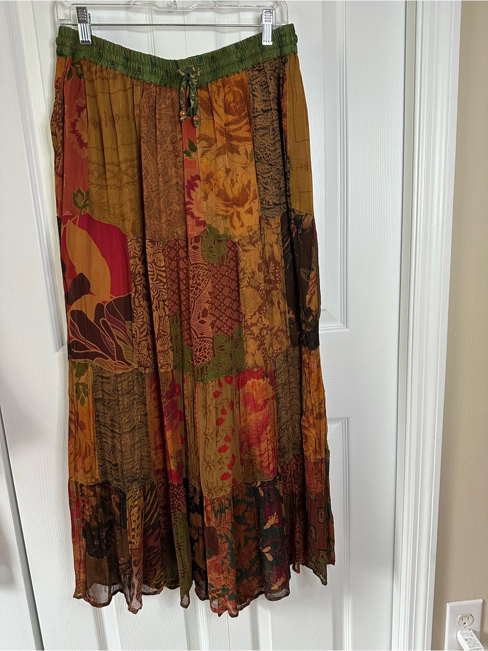 Young Threads NWOT Bohemian Patchwork Wide Legged Pants - Fully Lined - Size XL